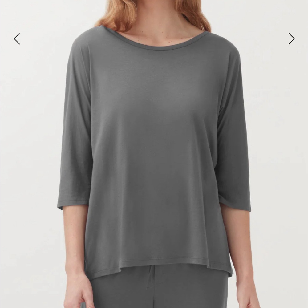 Organic Pima Drape-Back Top - Picture 6 of 6